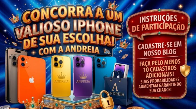 CONCORRA A UM IPHONE COM ANDRÉIA!
