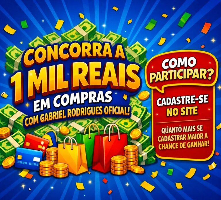 CONCORRA A MIL REAIS EM COMPRAS COM REI DOS PRÊMIOS!
